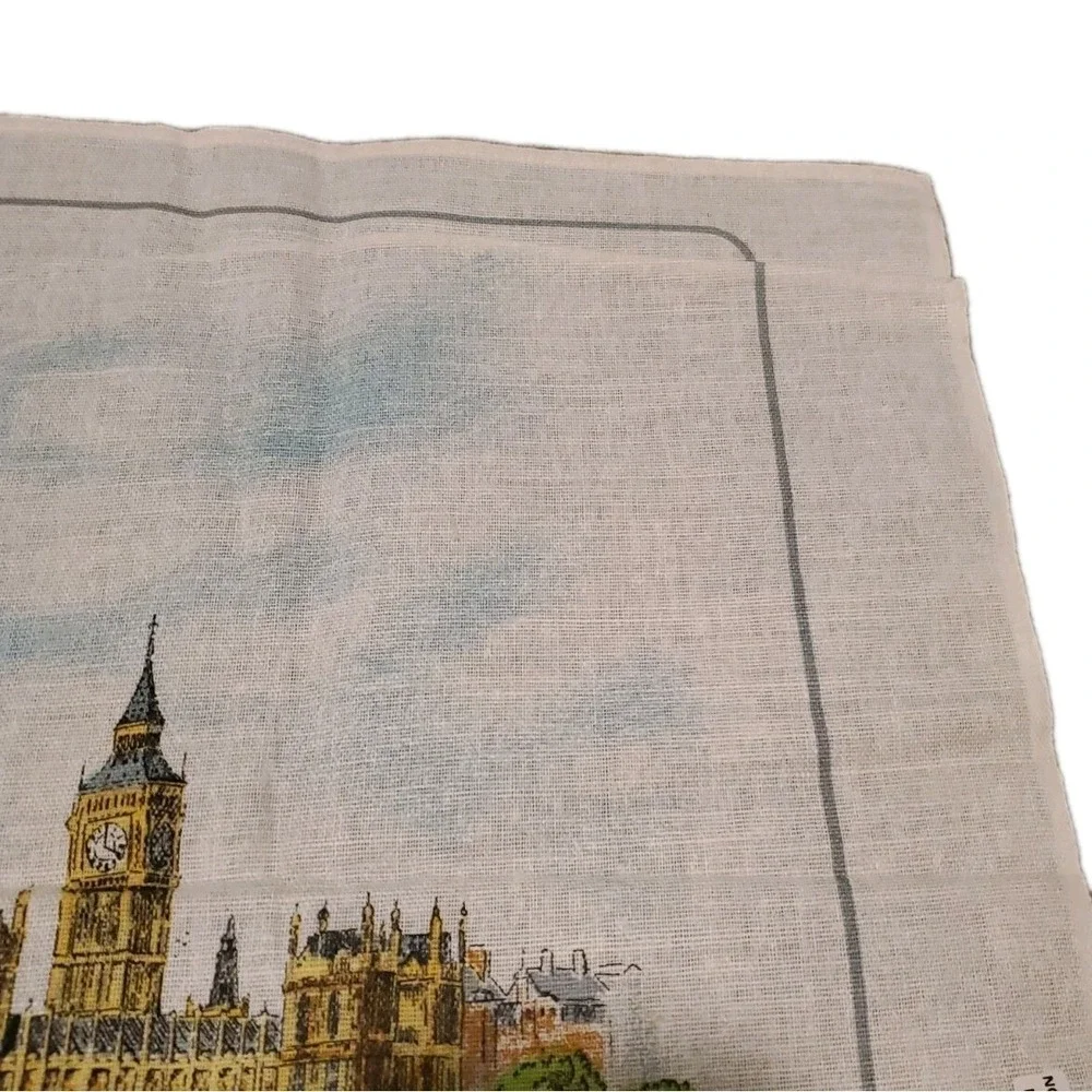 Houses of Parliament Lamont Tea Towel Linen Cotton Blend Vintage Tea‎ Towel